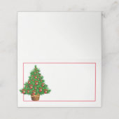 Naam Plaats Kaart-Kerstboom (Buitenkant ongevouwen)