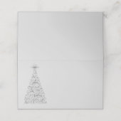 Naam Plaats Kaart-Kerstboom (Buitenkant ongevouwen)