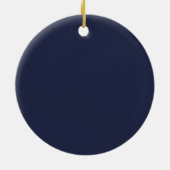 Naam Plus Rood Hart Datum Ornament (Achterkant)