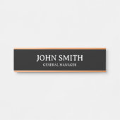 Naam & Positie Minimal Design Professional Deurbordje (Voorkant)