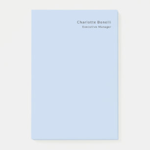Naam Professioneel Modern Minimalistisch Blauw Post-it® Notes