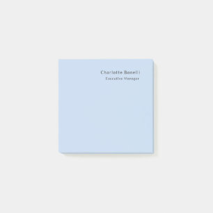 Naam Professioneel Modern Minimalistisch Blauw Post-it® Notes