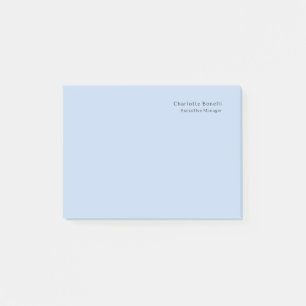 Naam Professioneel Modern Minimalistisch Blauw Post-it® Notes