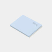 Naam Professioneel Modern Minimalistisch Blauw Post-it® Notes (Schuin)