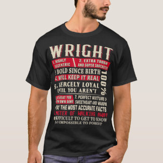 Naam rechts Gift Wright Wright T-shirt
