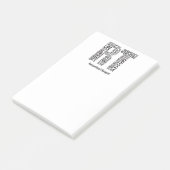 Naam Recreationele Therapist RT personaliseren Post-it® Notes (Schuin)