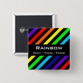 Naam regenboogstrips / Button ronoun (Voorkant /achterkant)