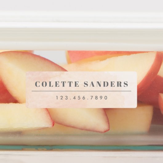 Naam regenboogwaterdichte waterverf labels (Aangebracht)