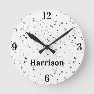 Naam Retro Home Office Terrazzo Chips 8-in Ronde Klok