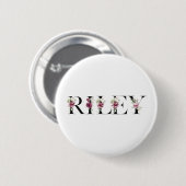 Naam Riley Ronde Button 5,7 Cm (Voorkant /achterkant)