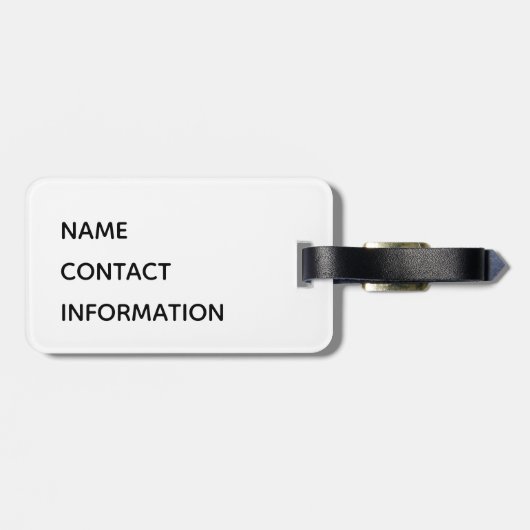 Naam Rode School Pride Mascot Bagagelabel (Achterkant horizontaal)