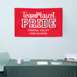 Naam Rode School Pride Mascot Spandoek
