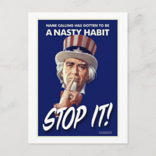 Naam Roepen wordt een Nasty Habit Briefkaart