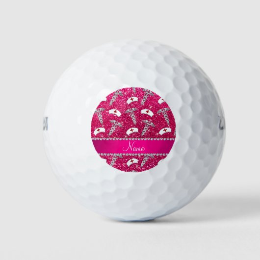 Naam roos roze zuster petten Silver Caduceus Golfballen (Voorkant)
