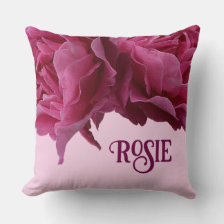 naam Rosie roze abstract schattig Kussen