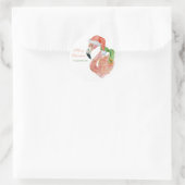 naam Roze kerstkerstkerstkerstkerstkerstkerstbing Ronde Sticker (Tas)