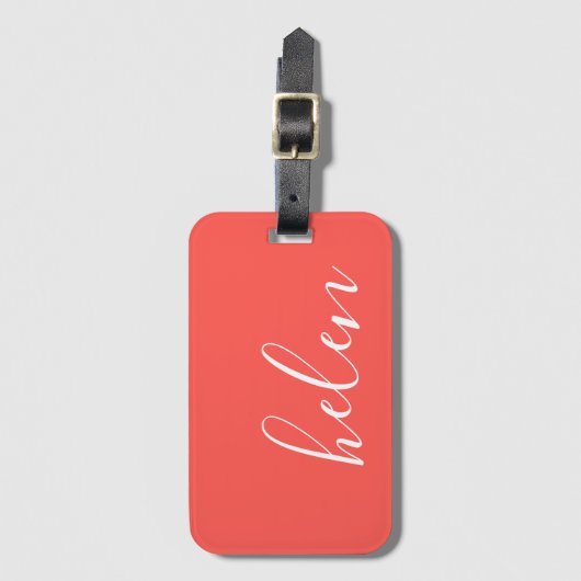 Naam script bagagelabel (Voorkant (verticaal))