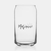 Naam script elegant blikvorm glas (Voorkant)