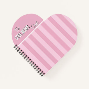 Naam Script Vintage Roze Streep Notitieboek