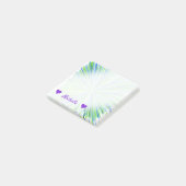 Naam + Shades van het Groene en Blauwe Patroon van Post-it® Notes (Schuin)