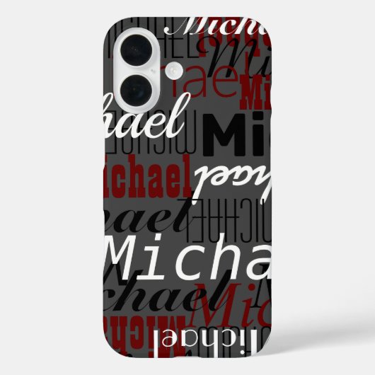 Naam Sjabloon Case-Mate iPhone Case (Achterkant)