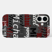 Naam Sjabloon Case-Mate iPhone Case (Achterkant (horizontaal))