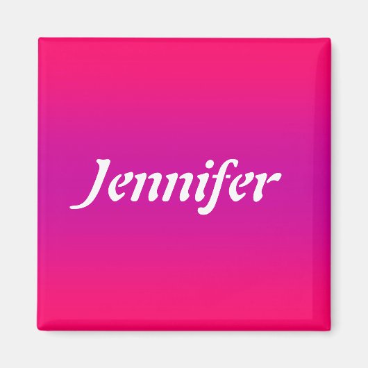 Naam Sjabloon Magnet Magneet (Voorkant)