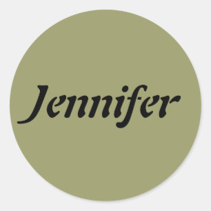 Naam Sjabloon Ronde Sticker