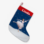 naam Snow Queen Ballerina Kleine Kerstsok (Voorkant (Hangend))