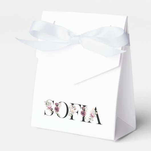 Naam Sofia. Bedankdoosjes (Voorkant Zijde)