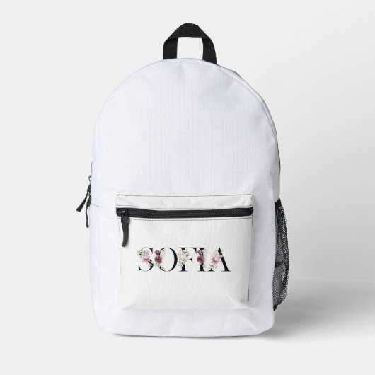 Naam Sofia. Bedrukte Rugzak (Voorkant)