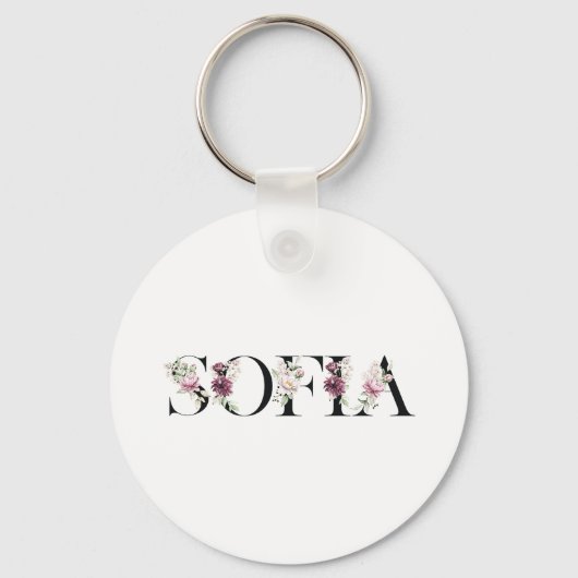 Naam Sofia. Sleutelhanger (Voorkant)