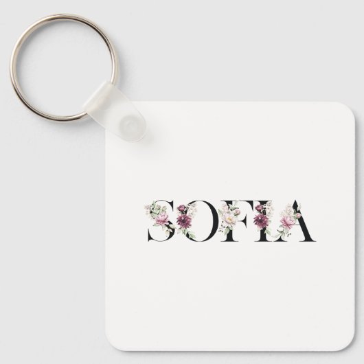 Naam Sofia. Sleutelhanger (Voorkant)