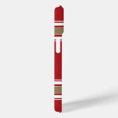Naam SportJersey Red en Gold Stripes Case-Mate iPhone Case (Achterkant / Rechts)