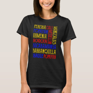 Naam stad Colombia T-shirt