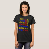Naam stad Colombia T-shirt (Voorkant volledig)