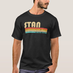 Naam STAN Persoonlijke Funny Retro Vintage Birthda T-shirt