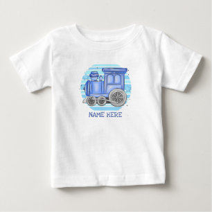 Naam Stem Train Engine Baby Bodysuit aanvoegen