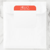 Naam Sticker Badge Grappig Feest Humor (Tas)