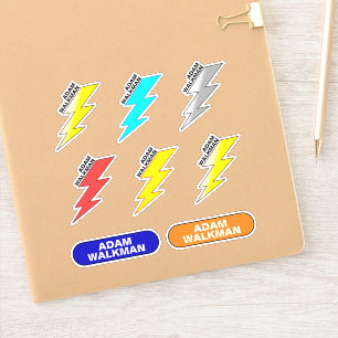 Naam Stickers voor Kinderen (School Waterdichte Et