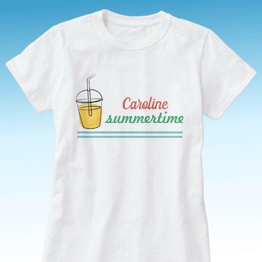 Naam Summertime Reunion Basic Vrouwen Wit T-shirt