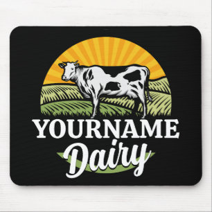 NAAM Sunset Dairy Boerderij Grazing Holstein Koe t Muismat