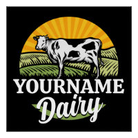 NAAM Sunset Dairy Boerderij Grazing Holstein Koe t