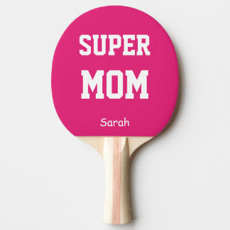 Naam Supermama op maat Tafeltennisbatje