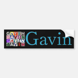 Naam Tag Gavin sticker