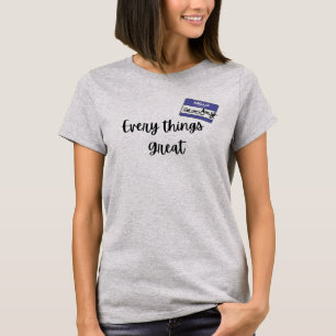 Naam tag Karen gekruist uit Halloween kostuum T-shirt