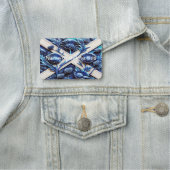 Naam tag met Scottish Thistles Design (In situ)