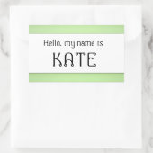 Naam tag sticker Hallo (Tas)