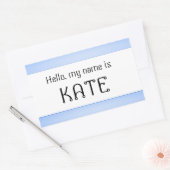 Naam tag sticker Hallo (Envelop)