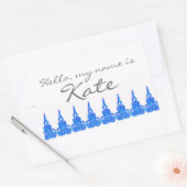 Naam tag sticker Hallo Gepersonaliseerd (Envelop)